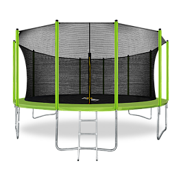 ARLAND Батут 16FT с внутренней страховочной сеткой и лестницей (Light green) (СВЕТЛО-ЗЕЛЕНЫЙ)